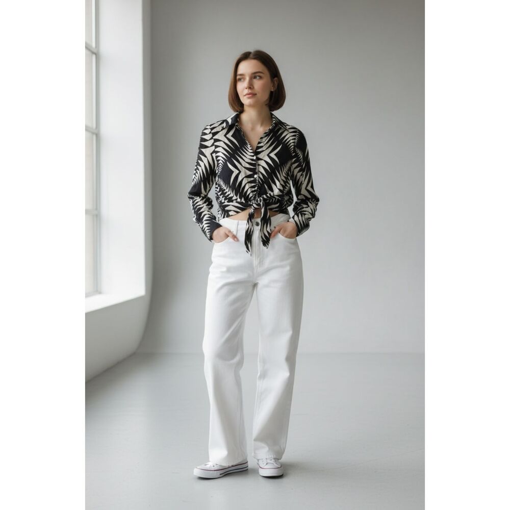 Christian Siriano Zebra Blouse